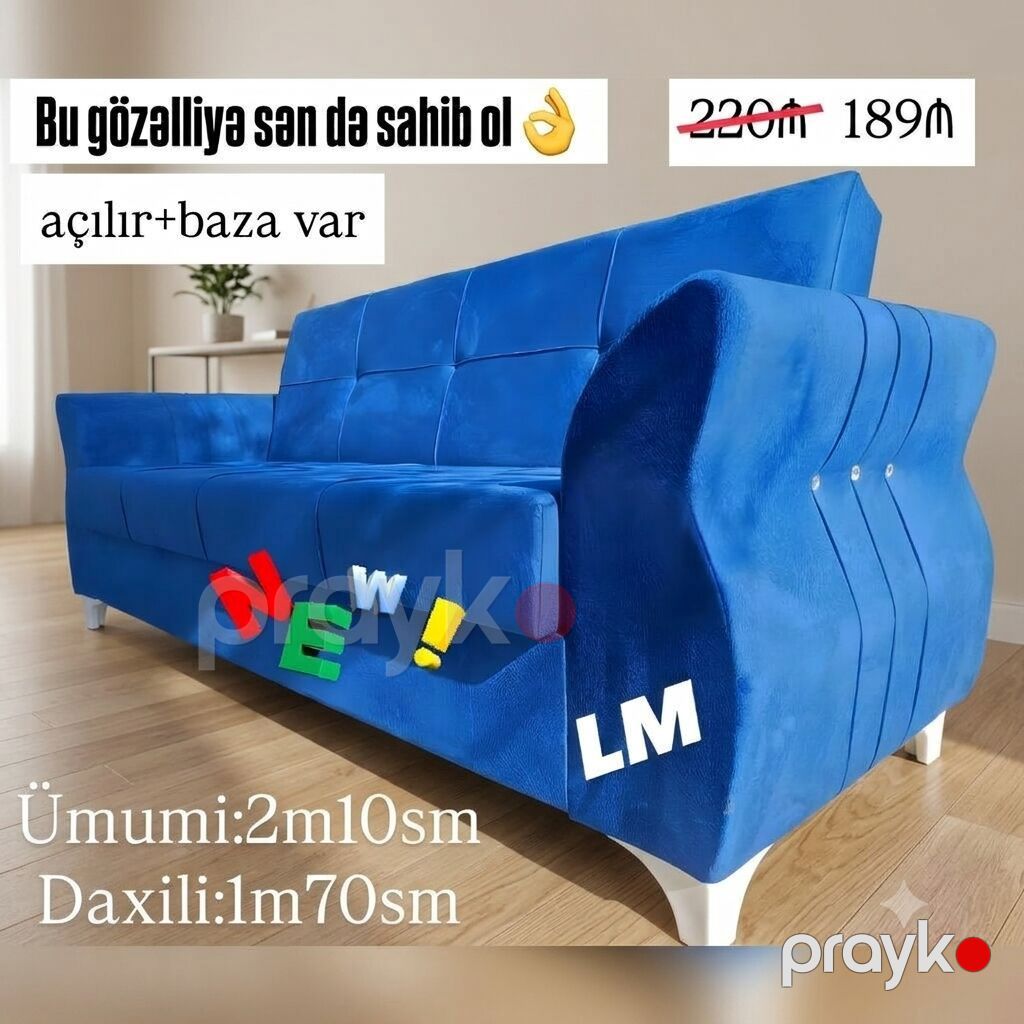 Divanlar Yeni ve Sifarisle 189 Azn Rəng seçimi var Açılan və Bazalı — Divanlər, Bakı (3)