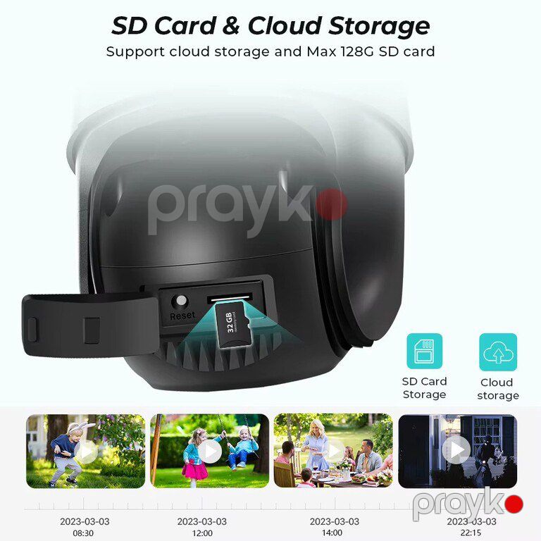 Smart IP kamera "P10Q 360° 8MP" — Ağıllı ev və təhlükəsizlik, Mingəçevir (10)