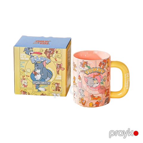 Fincan Tom and Jerry Yummy, keramika, çəhrayı, 550 ml — Bakı