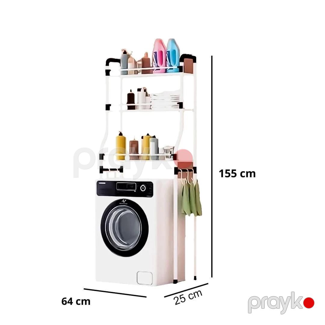 Hamam üçün stellaj nh_19avtyy, metal, ağ, 64x25x155 sm — Mallar, Bakı (2)