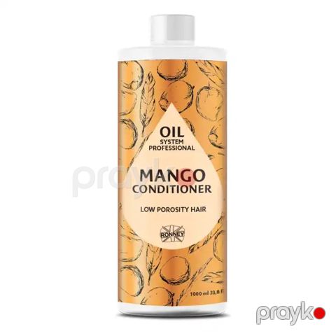 Saç üçün kondisioner Ronney Professional Oil system Low Conditioner Mango 1000 ml — Bakı