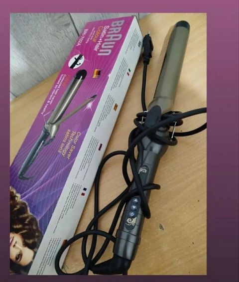 Braun Satin-Hair Colour saç burqası (model BR-1024) - 32 mm diametrli — Qobu