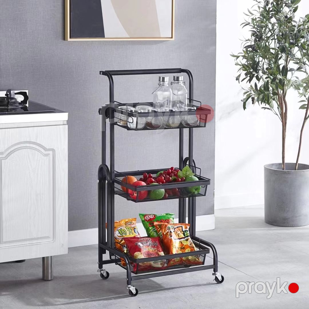 Mətbəx arabası nh_86avt, metal, qara, 94.5х30х44 sm — Mallar, Bakı (2)