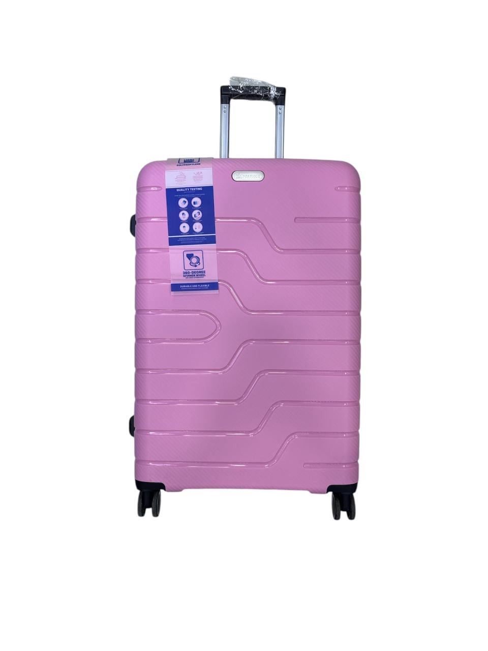 Çamadan 4 təkərli Polipropilen L, çəhrayı, 73x45x38 sm, 90 l - baqajaz841 — Çamadanlar, Bakı