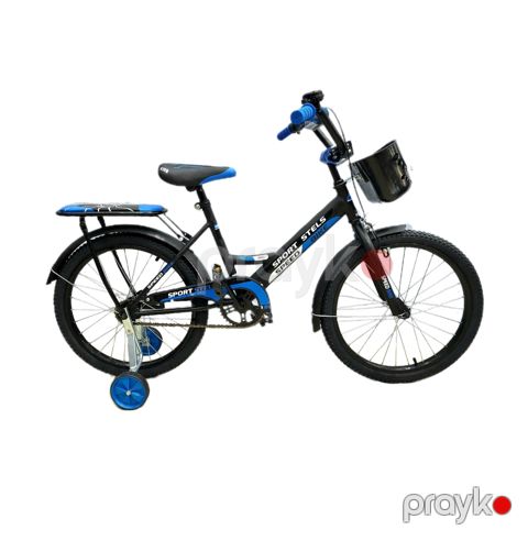 Uşaq üçün velosiped AB-20X qara göy — Bakı