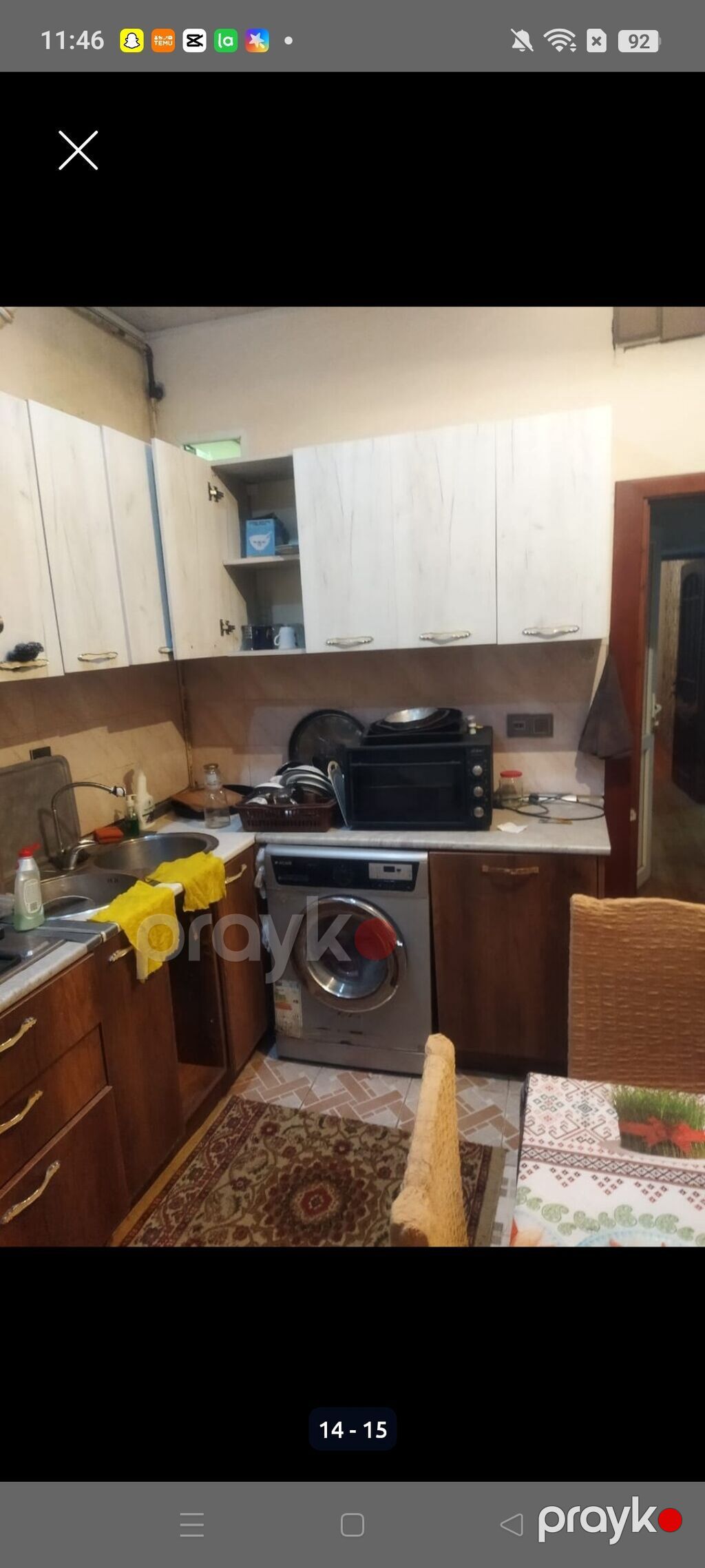Bileceride avtovağza metrosuna yaxin 5/1 mertebesinde 2 otaqli bina — Mənzil, Bakı (8)