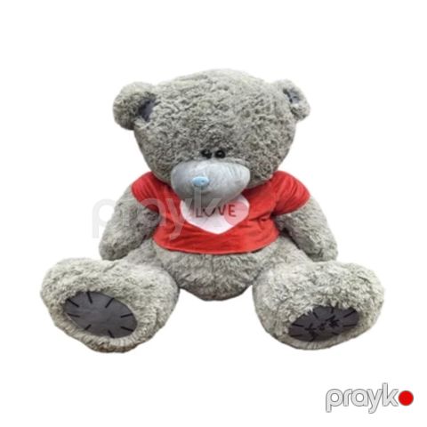 Yumşaq oyuncaq Teddy, boz, 120 sm — Bakı
