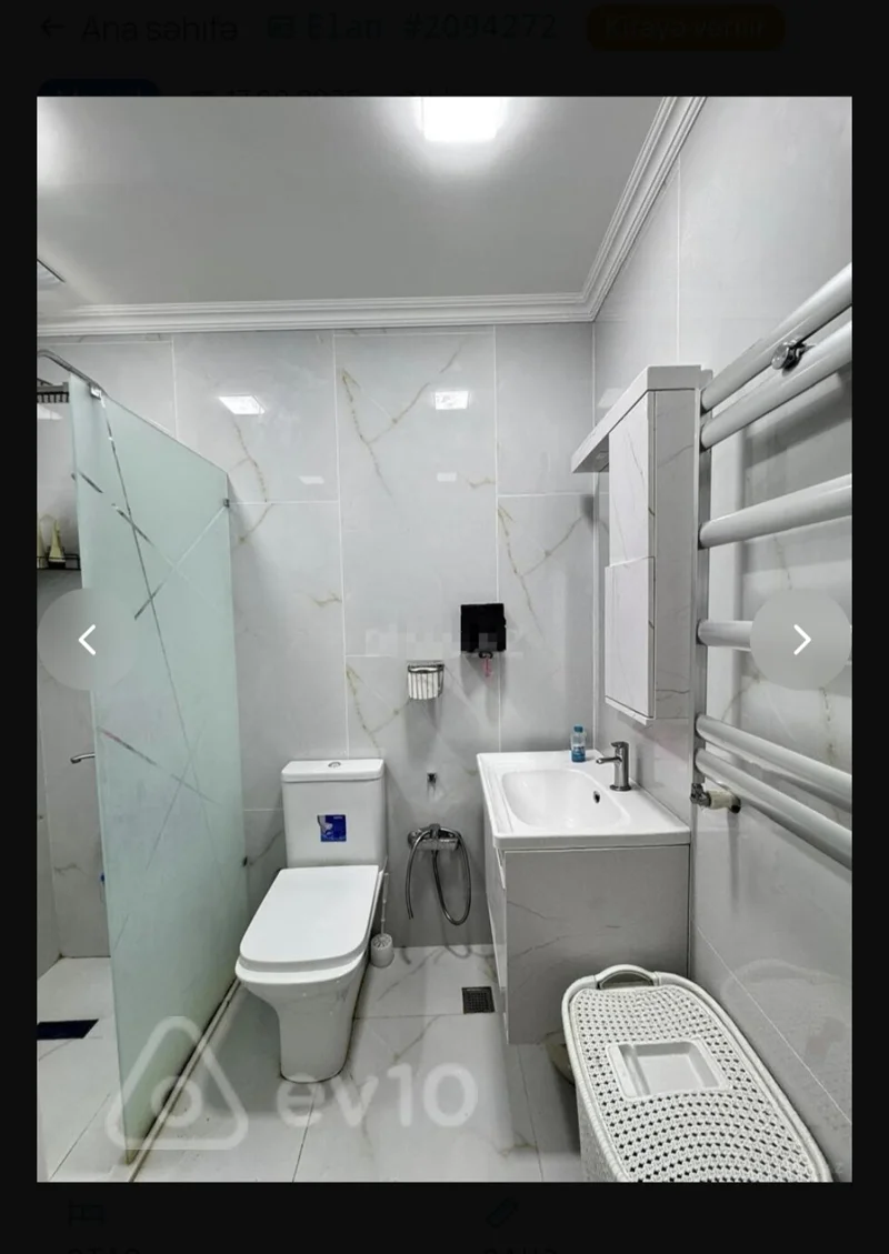 2 otaqlı mənzil, 40 m², Süleyman Rüstəm küçəsi — kirayə — Mənzil, Bakı (9)