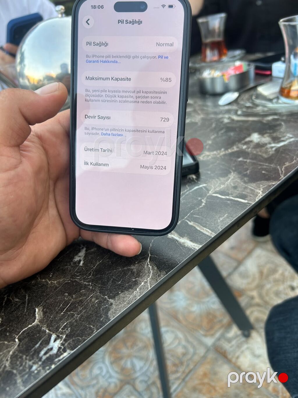 IPhone 15, 256 GB, Black Titanium, Simsiz şarj, Sənədlərlə — Apple iPhone, Bakı (5)