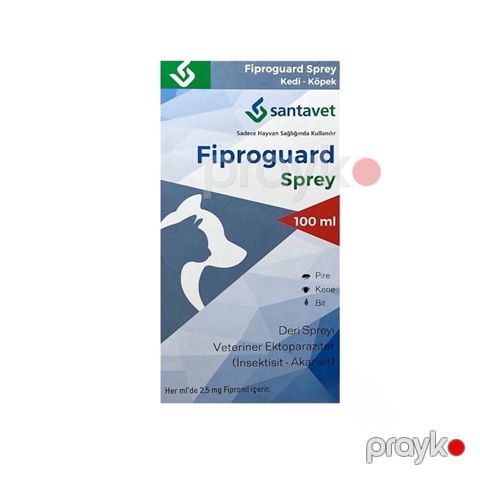 Sprey bit və gənə əleyhinə Santavet Fiproguard DR13 itlər və pişiklər üçün, 100 ml — Bakı