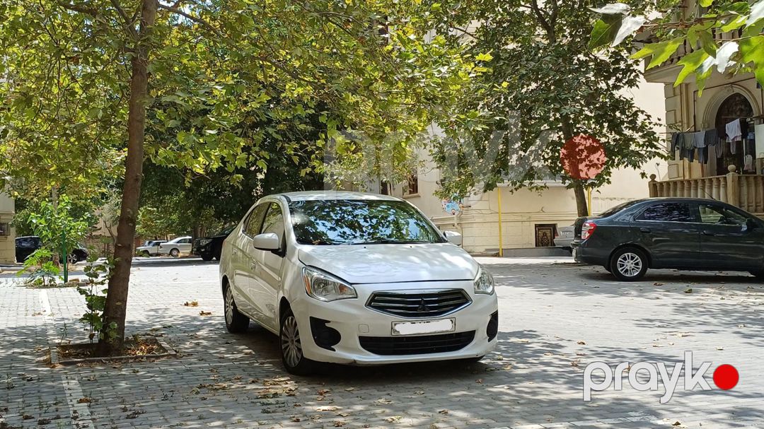 "Mitsubishi Mirage" icarəsi — Avtomobil icarəsi, Bakı (2)