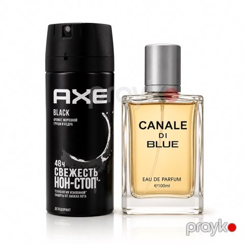 No brand hədiyyə dəsti kişilər üçün (Dezodorant 150 ml + Ətir suyu Canale di Blue 100 ml) — Bakı