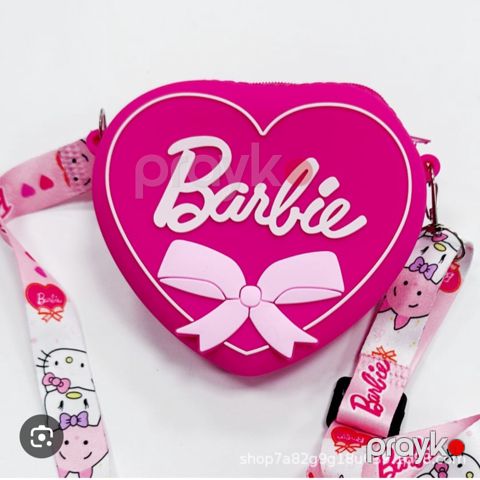 Uşaqlar üçün çanta Barbie SM-735, çəhrayı, silikon, 11x10 sm — Bakı