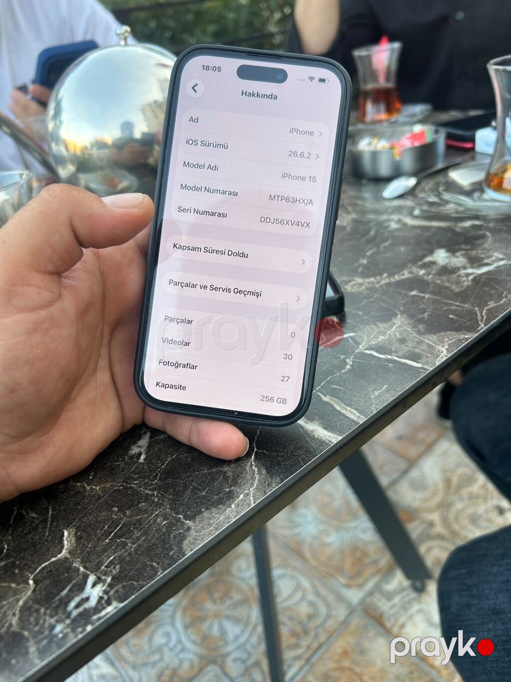 IPhone 15, 256 GB, Black Titanium, Simsiz şarj, Sənədlərlə — Apple iPhone, Bakı (4)
