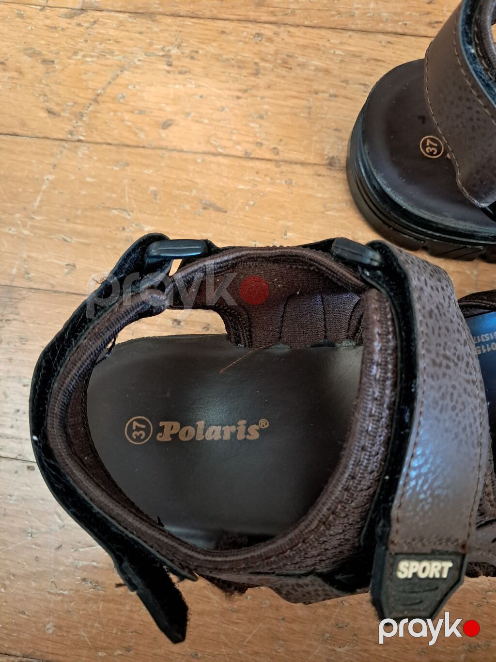 Polaris brendinin “Sport” model sandalları - Rəng: tünd qəhvəyi — Sandalya, Bakı (3)