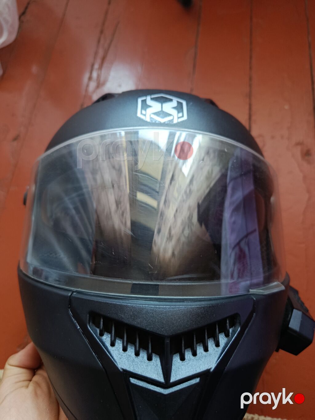 AXK motosiklet dəbilqəsi Cəmi 2 həftə olar alınıb az işlənib Sadəcə — Motosiklet geyimi, Bakı (3)