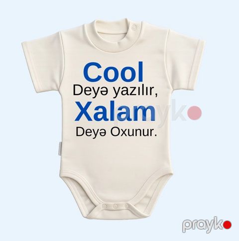 Bodi Cool Xalam, ağ, pambıq, ölçü 3-6 ay — Bakı