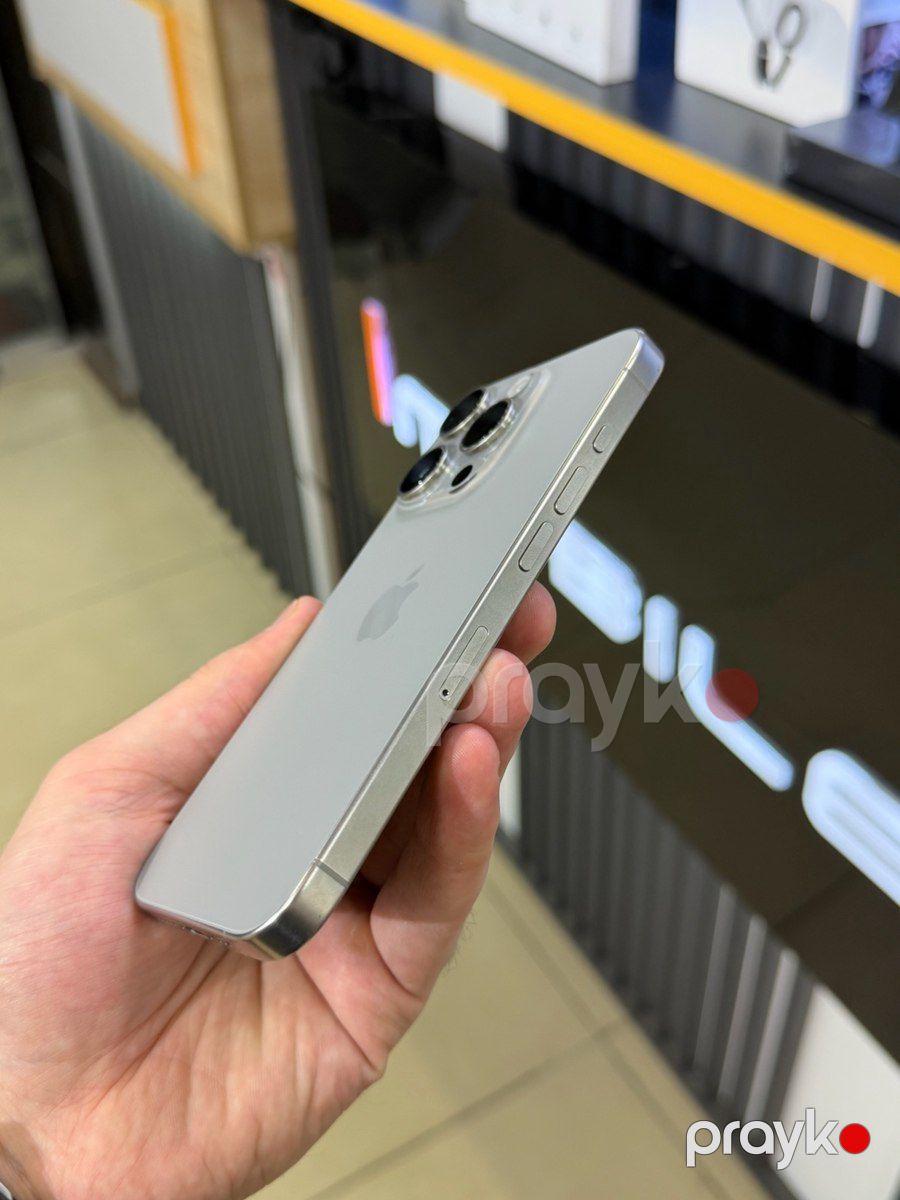 Apple iPhone 15 Pro White Titanium 128GB/8GB — Smartfonlar, Bakı (6)
