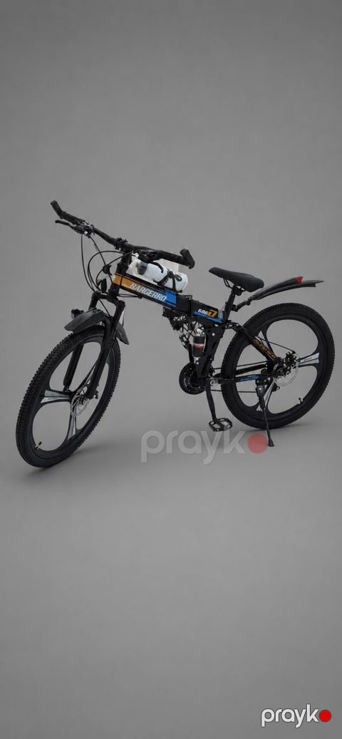 Dağ velosipedi Bargerro, 24", qara/narıncı — Bakı