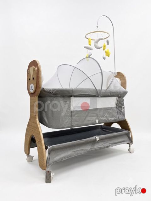 Elektron beşik Cool Baby Rqsc 1511, metal/plastik, boz/qəhvəyi, 90x50x75 sm — Bakı