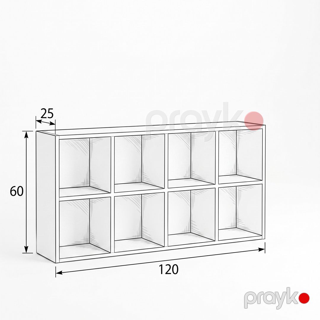Rəflər, Ldsp, antrasit, 120x60x25 sm — Mallar, Bakı (2)