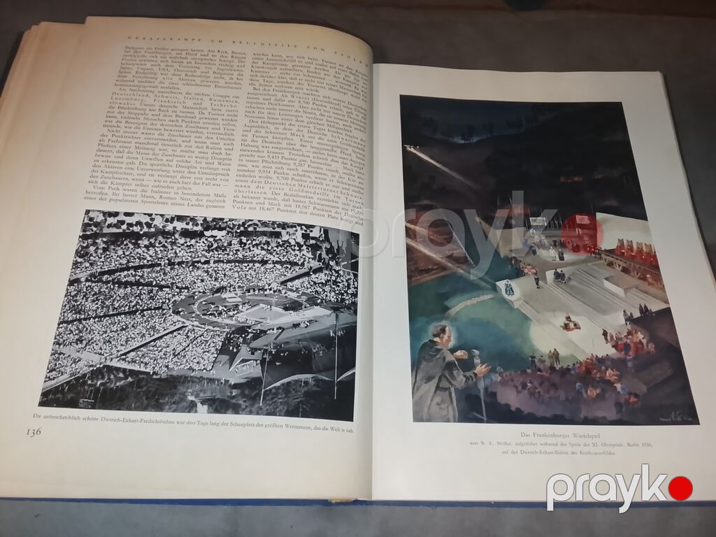 1936-CI ilin orijinal alman(n t) olimpiada kitabı — Kitablar, Bakı (2)