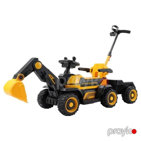 Uşaq elektrik avtomobili TN-XCTR444, sarı/qara — Bakı