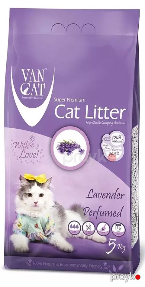 Hopdurucu doldurucu VanCat Lavander Parfumed, pişiklər üçün, 5 kq — Bakı