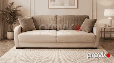 Divan Dora, parça, krem, 87x210x85 sm — Bakı