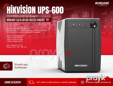 UPS "Hikvision DS-UPS600" — Bakı