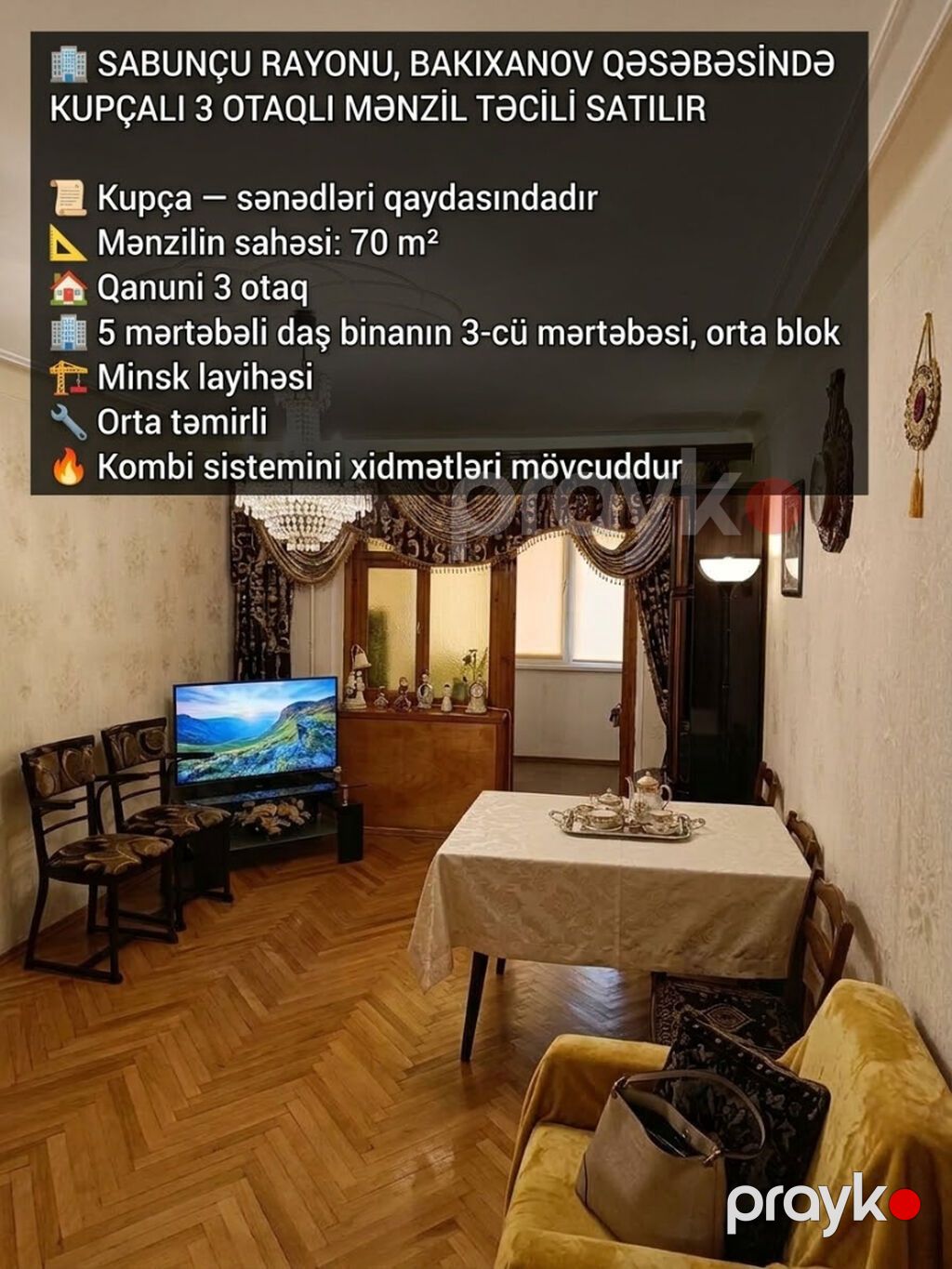 kupcali 3 otaqli bina evi satilir Sabuncu rayonu Bakıxanov — Mənzil, Bakı (6)