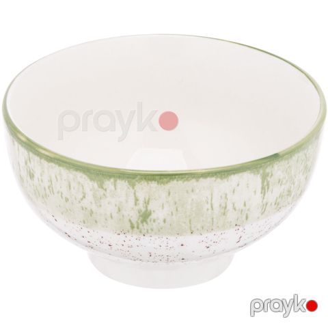 Salat qabı Ardesto Siena, farfor, ağ/yaşıl, 11.5 sm — Bakı