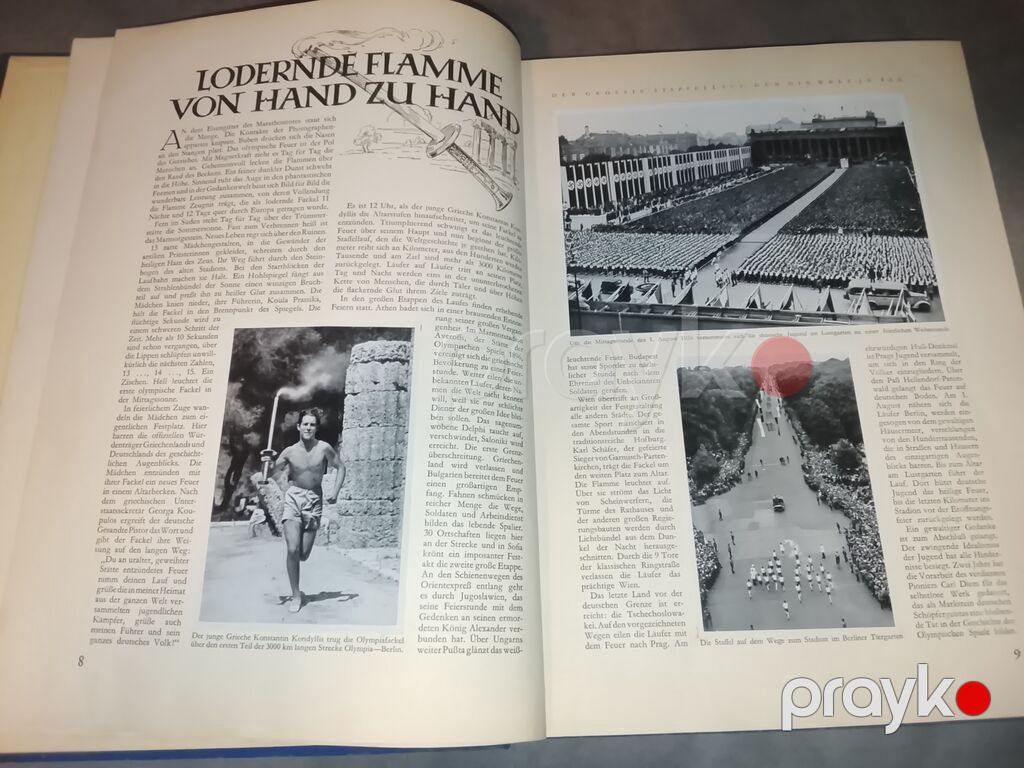 1936-CI ilin orijinal alman(n t) olimpiada kitabı — Kitablar, Bakı (4)