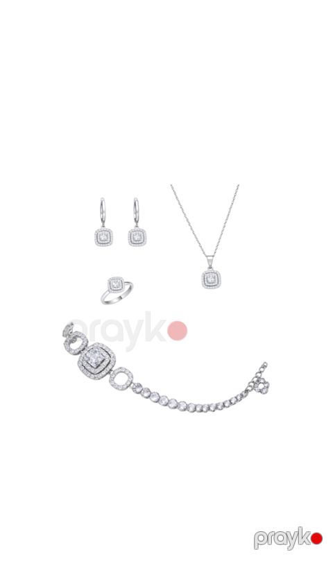 Bijuteriya dəsti boyunbağı, qolbaq, sırğa və üzük 13265_87 — Bakı