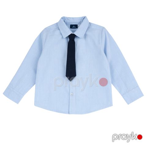 Oğlanlar üçün uzunqol köynək Chicco 9101672000000-21, mavi, pambıq, ölçü 5 yaş — Bakı