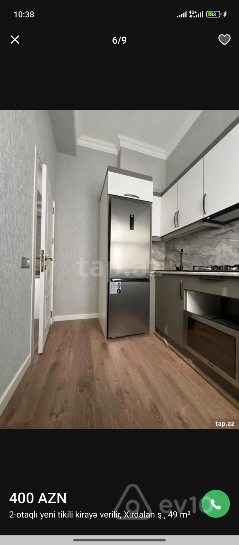 2 otaqlı mənzil, 50 m², Xırdalan — kirayə — Mənzil, Xırdalan (7)