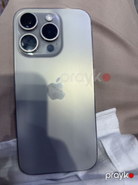 IPhone 15 Pro, 128 GB, Natural Titanium, Simsiz şarj, Face ID, Sənədlərlə — Bakı