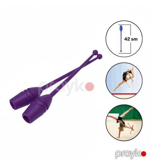 Bədii gimnastika üçün gürz 2186215, plastik, bənövşəyi, 42 sm — Bakı
