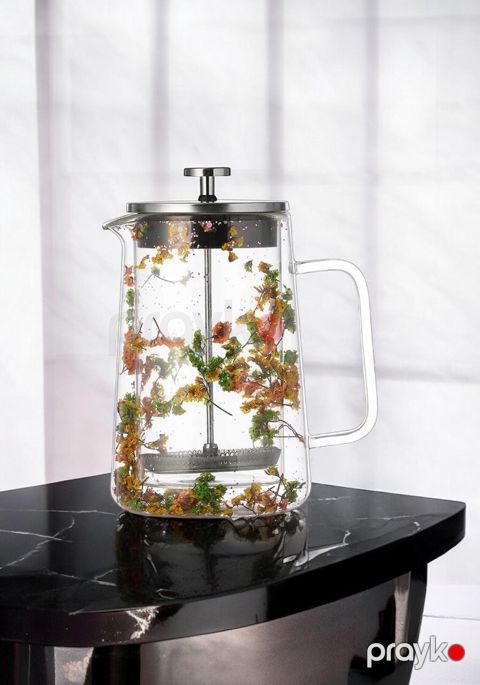 Frenç-press, şüşə, şəffaf, 1 l — Bakı
