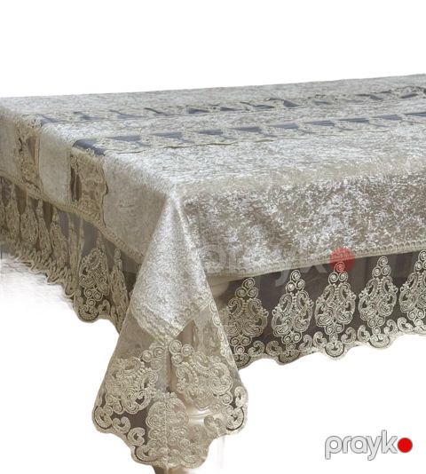 Süfrə SP43, 160x260 sm, 8 nəfərlik, velür/güpür — Bakı