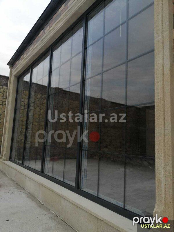 Şüşə fasad işləri — Təmir və inşaat, Bakı (2)