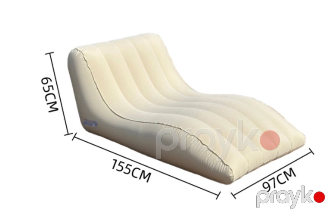 Şişmə şezlonq kempinq üçün İL-5429, PVC, bej, 155x65x97 sm — Mallar, Bakı (2)
