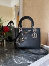 Orijinal Christian Dior Lady Dior çanta — Çantalar, çemodanlar, pul kisələri
