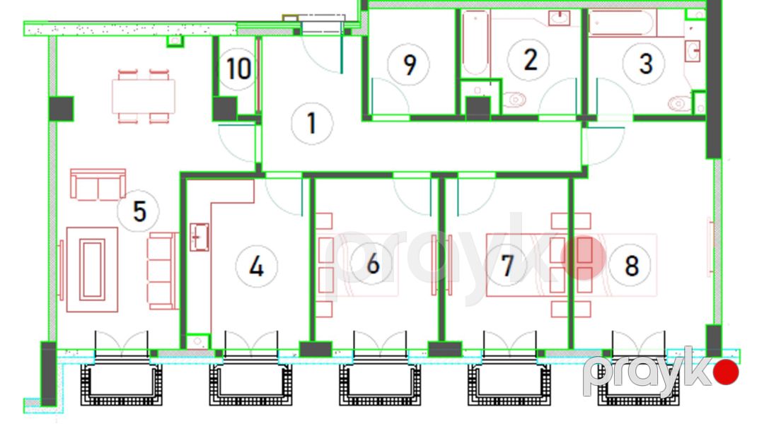 Satılır 4 otaqlı yeni tikili 120 m² — Mənzil, Bakı (2)