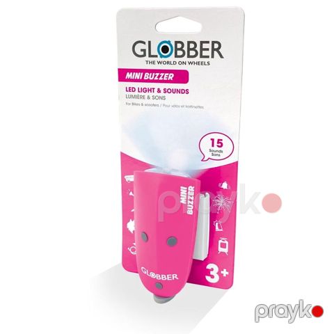 Samokat üçün fənər və sirena Globber, çəhrayı — Bakı