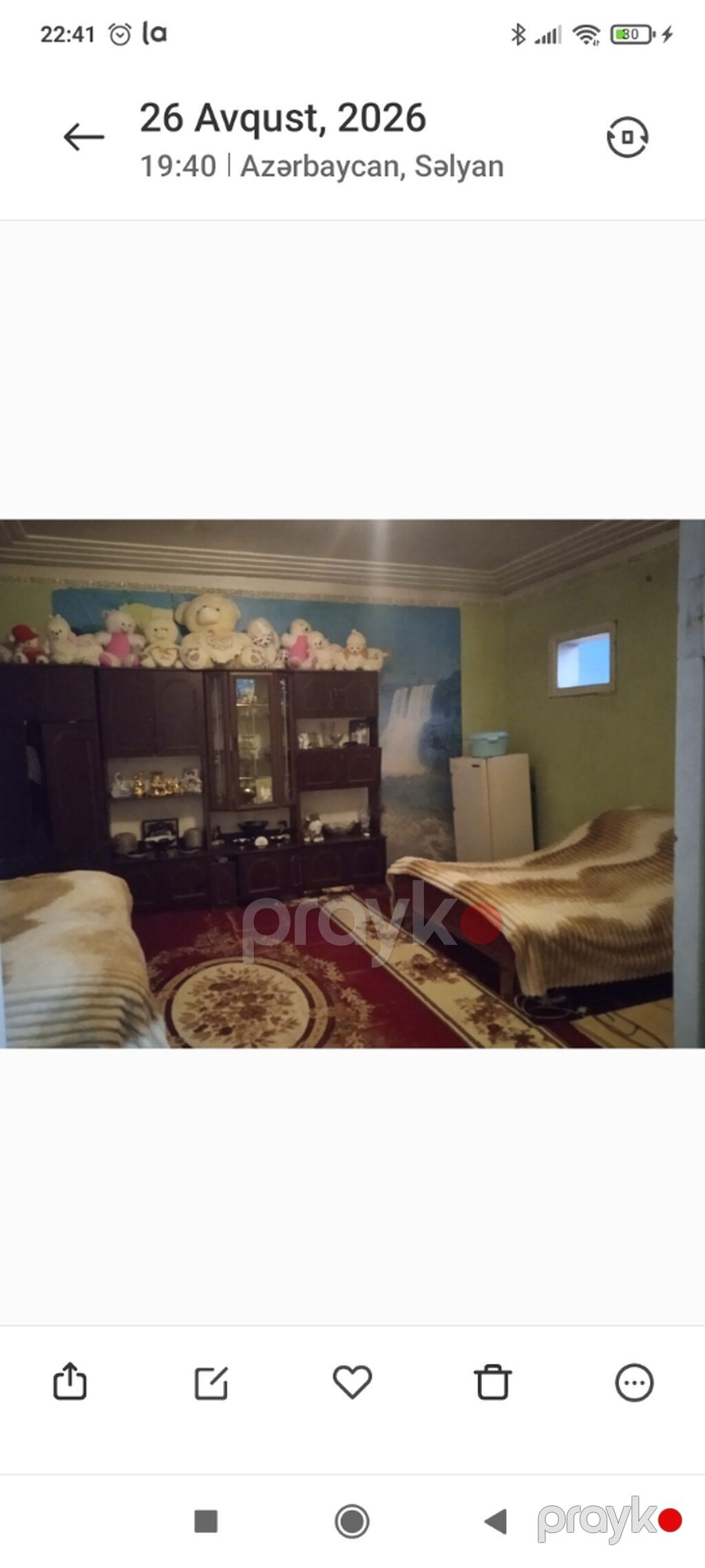 Kirayə mənzil – Salyan şəhəri, H.Əliyev küçəsi Plan: 2 otaq + — Mənzil, Salyan (2)