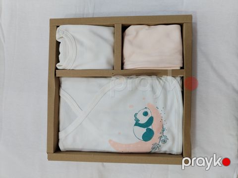 Yenidoğulmuş üçün dəst Nenny, ağ-bej, 5 parça, 0-3 ay — Bakı