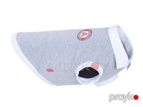 Futbolka itlər üçün Amiplay Oxford, 40 sm, ölçü L, boz — Bakı