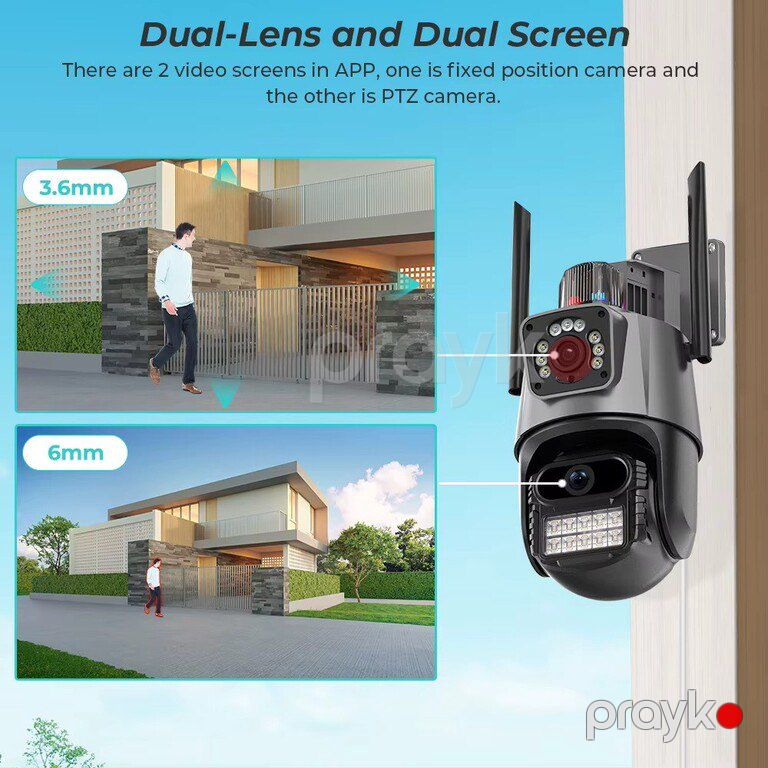 Smart IP kamera "P10Q 360° 8MP" — Ağıllı ev və təhlükəsizlik, Mingəçevir (4)