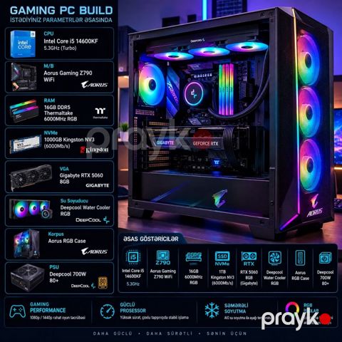 Msi Gaming Build 14600K — Bakı